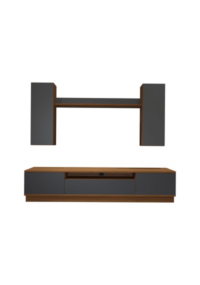 Decoraktiv Trendstyle 5ds Mdf Tv Ünitesi Tv Sehpası Ceviz - Antrasit