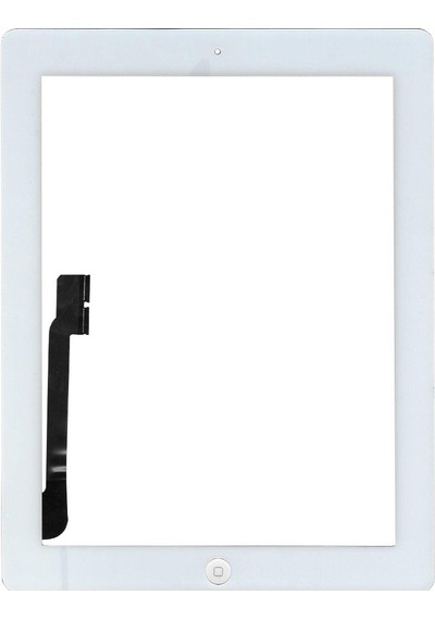 Apple Uyumlu iPad 3 A1389 Butonlu Dokunmatik Beyaz
