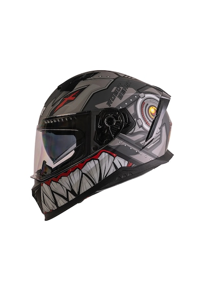 Ncr Stream Gri Robot Full Face Kapalı Kask Ece-06 Gri Gri