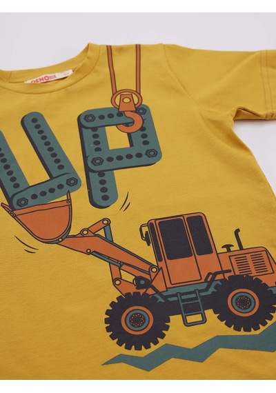 Denokids Mshb&g Up Kepçe Erkek Çocuk T-Shirt Şort Takım Çok Renkli