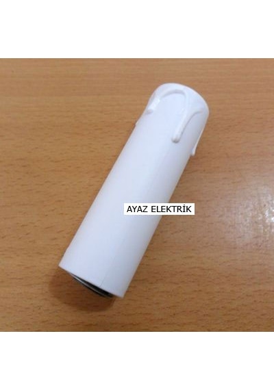 Büyük Beyaz E14 Mum Duy Dekoratif Standart Avize Ampul Duyu