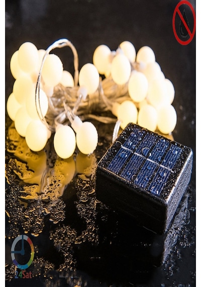 50 Led Renkli Solar Güneş Enerjili Bahçe Teras Balkon Ağaç Lambası Aydınlatması