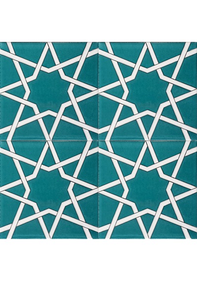Armada Çini 20x20 Cm Sp 94 Yıldız Kütahya Çinisi Selçuklu Çini Ka