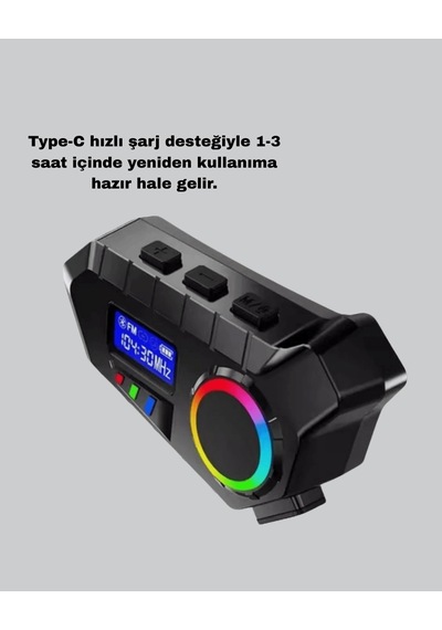 Bluetooth Hoparlör Ve Disk Kilidi Seti, Motosiklet, Günlük Kullanım