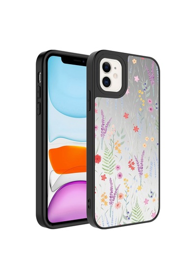Apple Uyumlu  iPhone 12 Kılıf Aynalı Desenli Kamera Korumalı Parlak Zore Mirror Kılıf