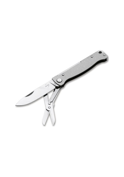 Böker Plus Atlas Multi Sw Kamp Çakı Gri - Gümüş