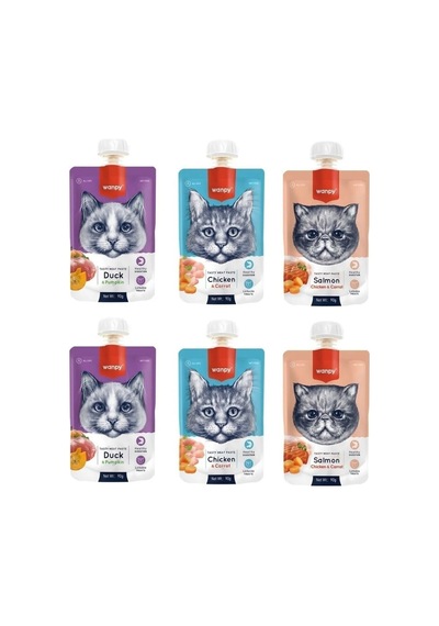 Wanpy Kedi Et Ezmesi 3 Çeşit X 6