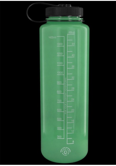 Nalgene Wide Mouth 48 Oz Suluk Matara 1,5 Litre Glowyld Yeşil 2020-1148 Yeşil