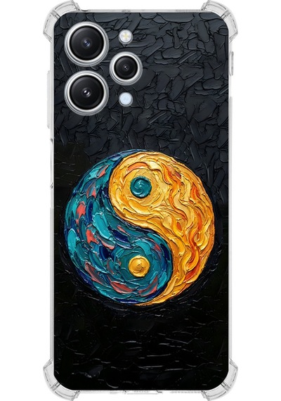 Redmi 12 İle Uyumlu Köşe Korumalı Kılıf Metamorfoz Dualite Tasarımlı Uv Baskılı Şeffaf