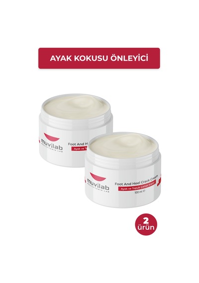 Ayak Ve Topuk Çatlak Çatlağı Kremi Koku Kokusu Önleyici Giderici Krem 2 Adet