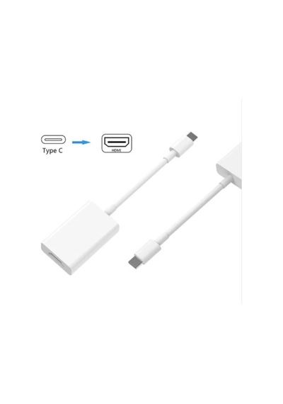 Type-c To Hdmı Çevirici Dönüştürücü Kablo Type-c Den Tv-monitör Projeksiyona Görüntü Aktarım