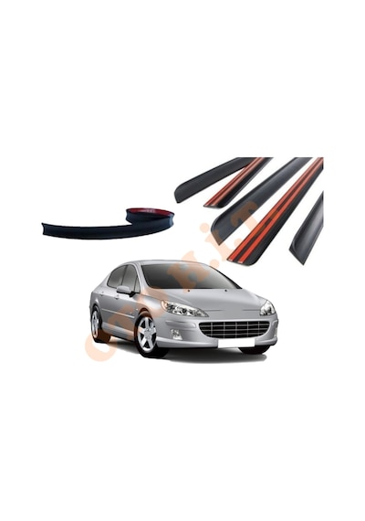 Peugeot 407 Uyumlu Bagaj Üstü Spoiler Mat Siyah