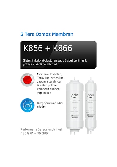 Prio Mod620 Otomatik Yıkamalı Tanksız Ters Ozmoz Su Arıtma Cihazı