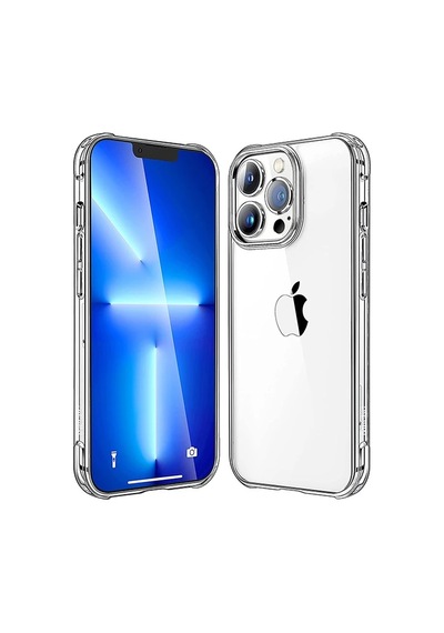 Apple iPhone Uyumlu 13 Pro 6.1inç Anti-drop Shockproof Darbe Emici Silikon Kılıf- 5775 Şeffaf