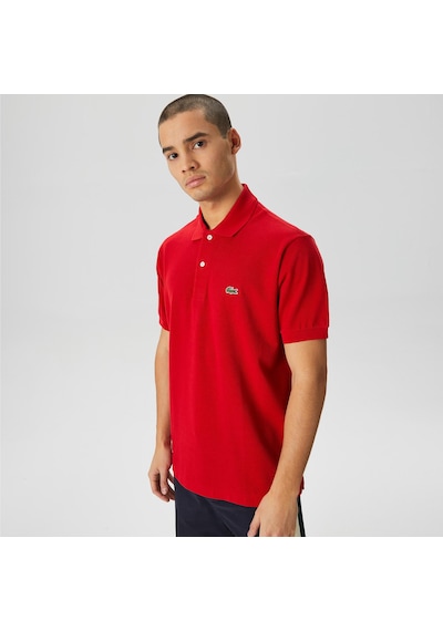 Lacoste Erkek Klasik Pike Kumaş Polo T-shirt Kırmızı
