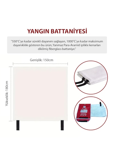 Yangın Battaniyesi 150x180cm