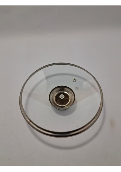 Cam Kapak 18 Cm Ve Siyah Kulp