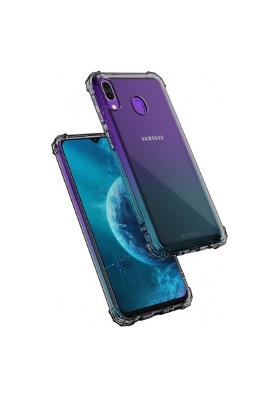 Blogy Galaxy M20 İle Uyumlu Crystal Fit Kılıf Smoke Black