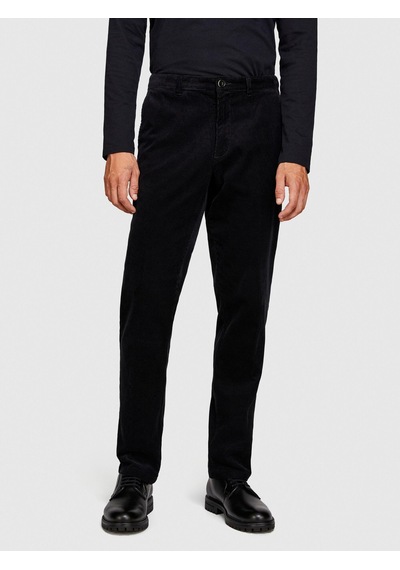 Sisley %100 Koton Slim Fit Fitilli Kadife Pantolon Erkek Siyah T-shirt - 323a4sfrsf03d