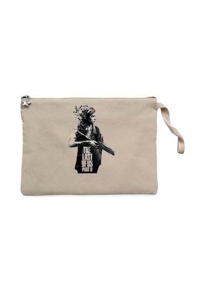 The Last Of Us 2 Ellie Siluet Krem Clutch Cüzdan / El Çantası Krem