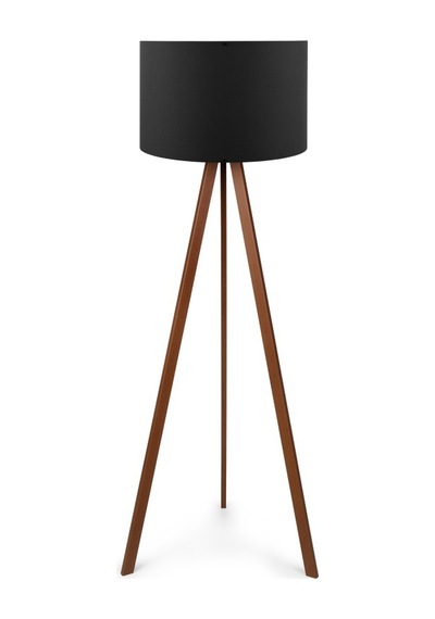 A&g Ahşap Tripod Lambader Kumaş Başlık Köşe Lambası Çok Renkli