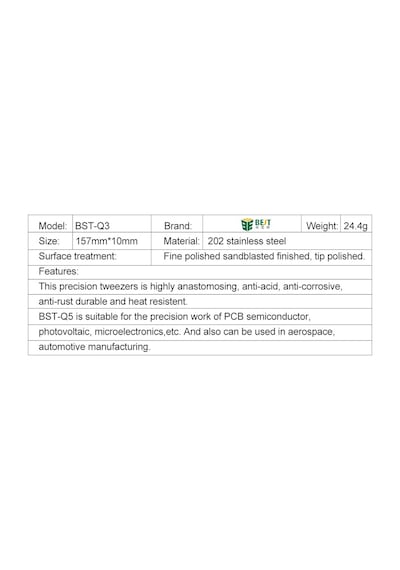 Ultra Hassas Çelik Entegre Cımbızı - Düz Sivri Uç 0.01 MM