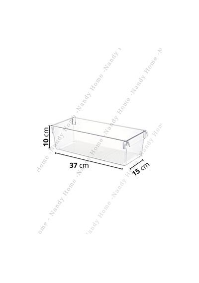Nandy Home Midi Tall Clear Buzdolabı & Dolap İçi Düzenleyici Organizer Şeffaf
