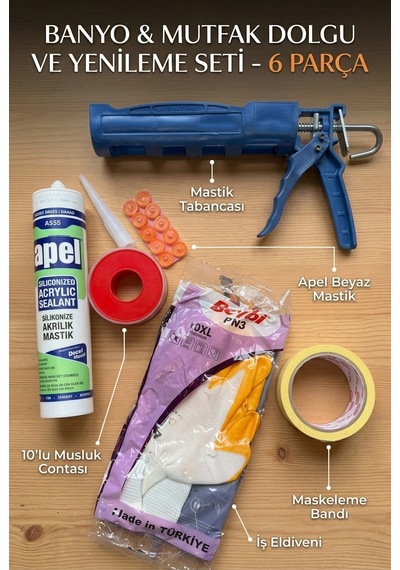 Banyo & Mutfak Dolgu, Sızdırmazlık Ve Yenileme Seti Çok Renkli