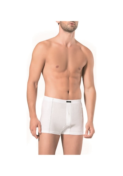 Pierre Cardin 116 Erkek Penye Boxer % 100 Pamuk -Beyaz - L Beyaz