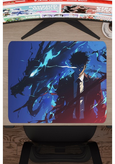 Solo Leveling Anime V1 - 48x40 Xl Gaming Kauçuk Kaymaz Taban Mouse Pad Fare Altlığı