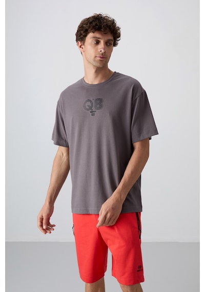 Tommy Life Koyu Gri Pamuklu Kalın Yumuşak Dokulu Oversize Fit Baskılı Erkek T-shirt - 88333 Koyu Gri Tommy Life Koyu Gri Pamuklu Kalın Yumuşak Dokulu Oversize Fit Baskılı Erkek T-shirt - 88333 Koyu Gri