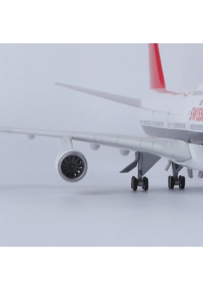 Swiss Air Boeing 747 Yolcu Uçağı Model Uçak 1/160 Ölçek 47cm