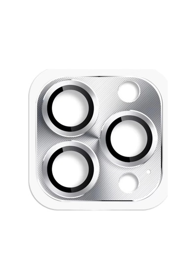Apple Uyumlu   iPhone 16 Pro Max Pers Alüminyum Kamera Lens - Gümüş