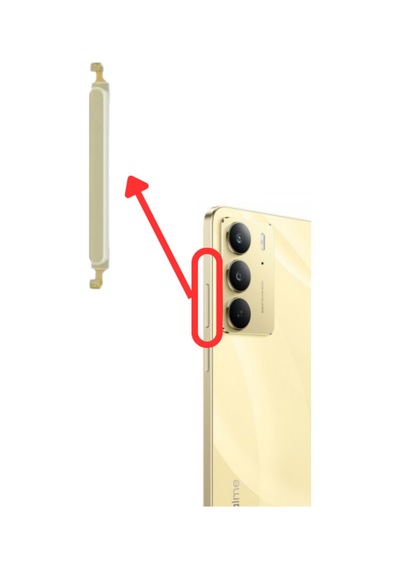 Realme C75 4g Yan Ses Tuş Düğme - Rmx3941 Uyumlu Gold