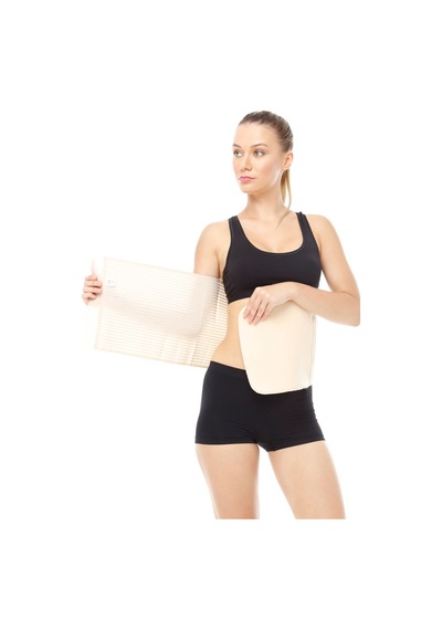 Abdominal Karın Korsesi Havlu Pedli Karın Toparlayıcı Bel Destek Korsesi Orx -k509