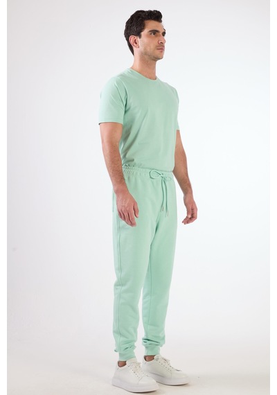 Dufy Mint Yeşili Erkek Eşofman Altı - Regular Fit Mint Yeşili