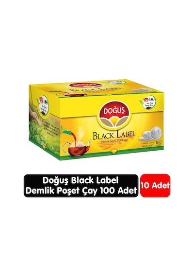 Doğuş Black Label Demlik Çay 100 Adet 10 Paket