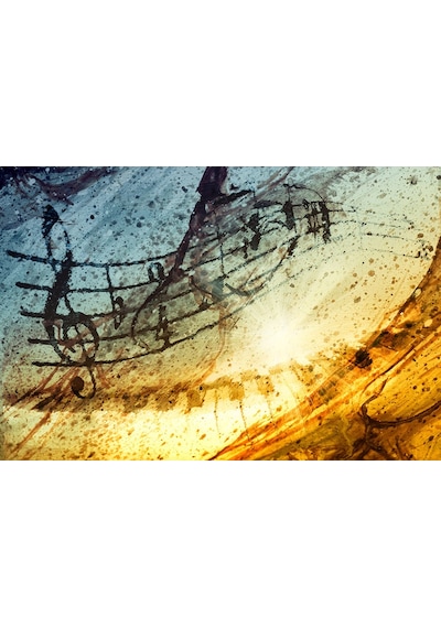 Müzik Notalı Duvar Kağıdı (361409250)
