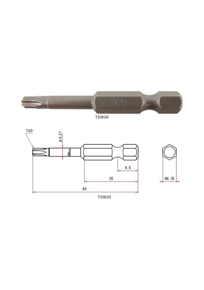vessel 446493 T20x50 MM Torx Bits Uç