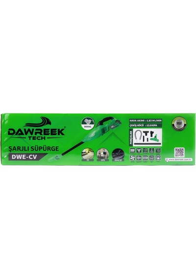Dawreek DWE-CV Çift Batarya 13 KPA Dikey Şarjlı Süpürge