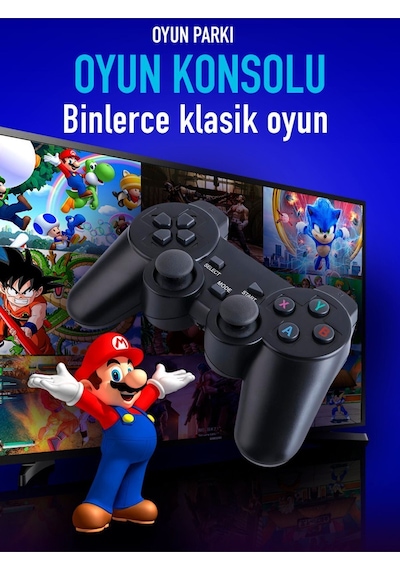 Oyun Konsolu 10000 Oyunlu Game Stick Lite 4k 64 Gb Oyun Kolu