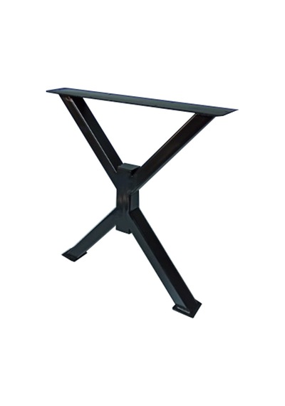 2 Adt Metal X Çapraz Ayak Ahşap Kütük Masif Orta Sehpa Ayağı 45Cm