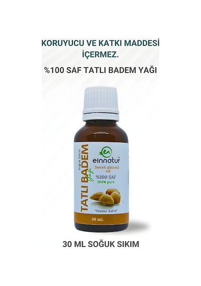 Einnatur Tatlı Badem Yağı %100 Saf Soğuk Sıkım 30 ML