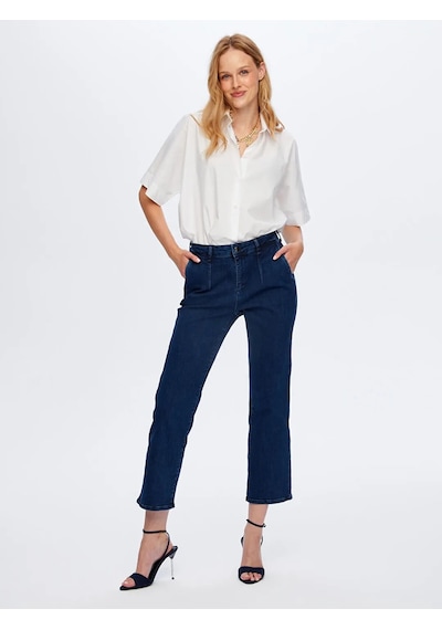 Faik Sönmez Pensli Slim Fit Kadın Jean Pantolon Uw26jpn005 İndigo
