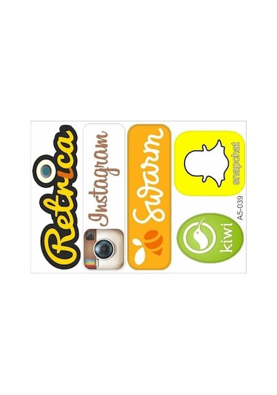 A5 Sticker 051 Tek Paket Çoklu Sticker Standart