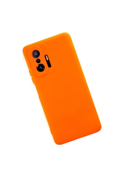 Xiaomi Mi 11t Pro Kılıf Nano İçi Kadife Silikon - Turuncu -