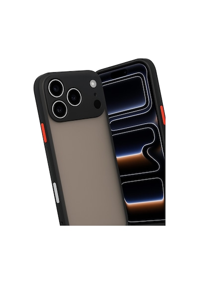 Apple Uyumlu - iPhone 17 Pro Max Kılıf Montreal Silikon Kapak - Siyah