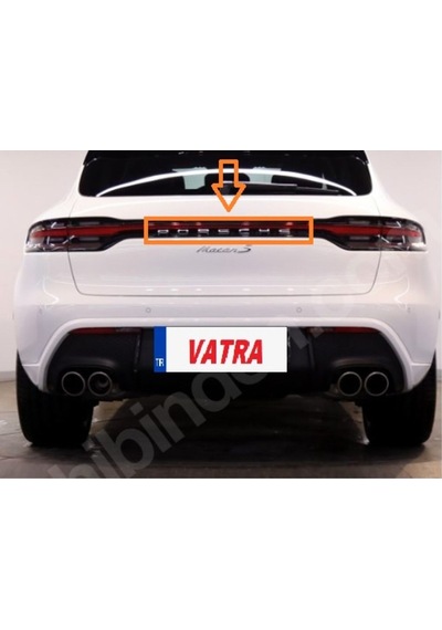 Macan S Uyumlu Porsche Ve Macan S Krom Ve Krom Bagaj Yazısı 3m 3d Abs