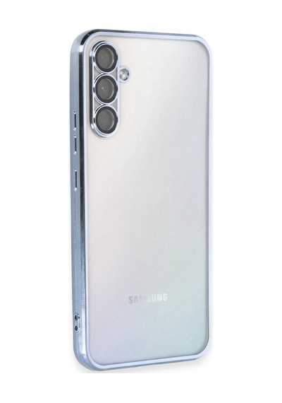 Samsung Galaxy Uyumlu  A34 5g Kılıf Razer Lensli Silikon - Açık Mavi