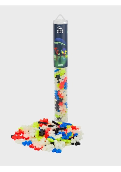 Plus - Plus Minecraft Temalı Silindir Kutuda Glow Lego Yapı Oyuncağı 100 Parça 4282